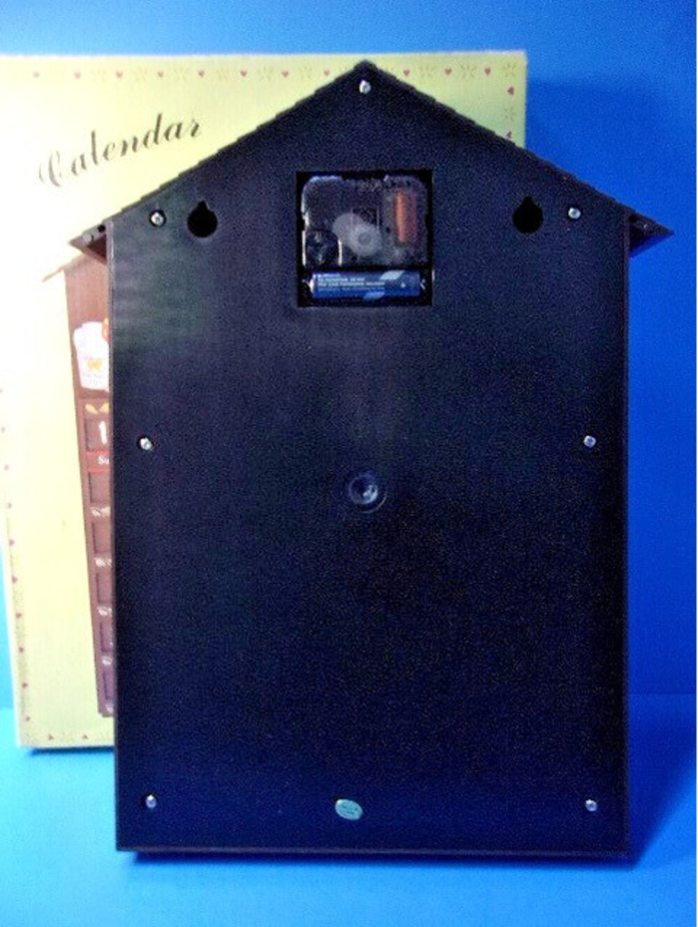 Vintage Home Sweet Home Plastic Wall Clock Perpetual Calendar Bears 1980's IOB - Picture 7 of 13